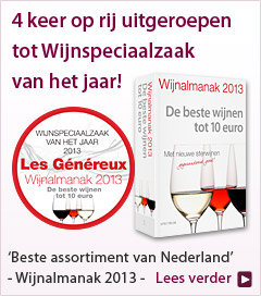 4 keer op rij uitgeroepen tot Wijnspeciaalzaak van het jaar!