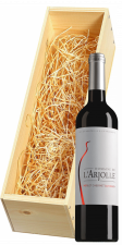 Wijnkist met Domaine de l'Arjolle Cotes de Thongue Equilibre Merlot-Cabernet Sauvignon